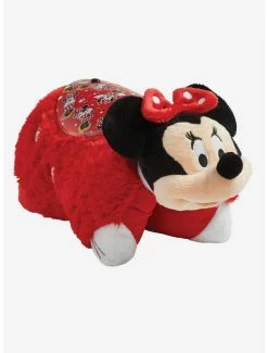 Bedroom Disney Minnie Pillow Pets Rockin The Dots Plush Sleeptime Lite
