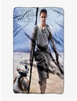 Decor Star Wars Episode 7 The Force Awakens Rey Silk Touch Throw