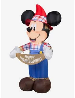 Decor Disney Mickey Mouse Scarecrow Airblown