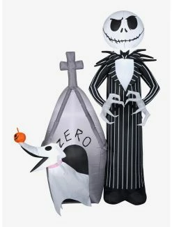 Decor The Nightmare Before Christmas Jack And Zero House Airblown