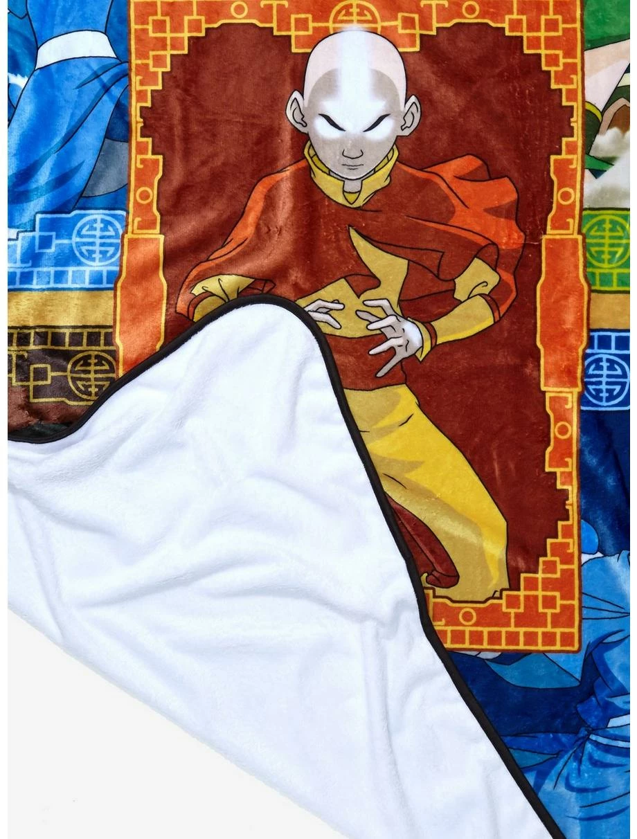 Bedroom Avatar: The Last Airbender Character Portraits Throw 2 Bedroom Avatar: The Last Airbender Character Portraits Throw - Image 2