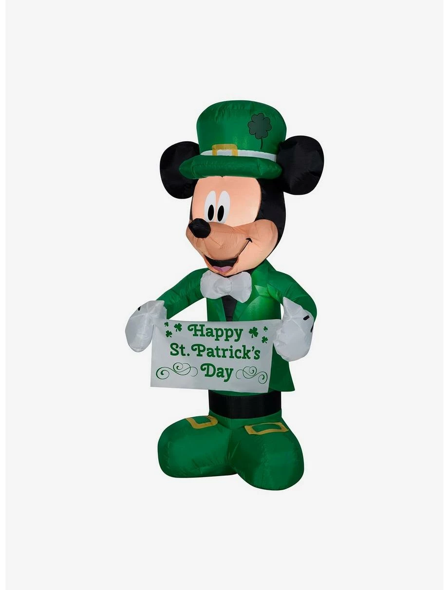 Decor Disney Mickey Mouse St. Patricks Day Airblown 1 Decor Disney Mickey Mouse St. Patricks Day Airblown