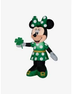Decor Disney Minnie Mouse St. Patrick'S Day Airblown