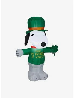 Decor Peanuts St. Patricks Day Snoopy Peanuts Airblown