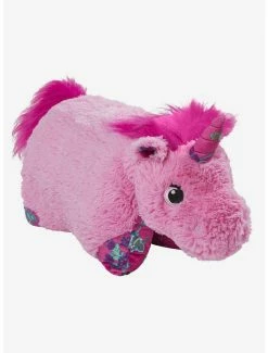 Bedroom Colorful Pink Unicorn Pillow Pets Plush Toy