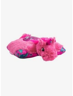 Bedroom Colorful Pink Unicorn Sleeptime Lite Pillow Pets Plush Toy -BoxLunch Sales Shop 15182924 av2
