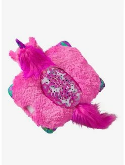 Bedroom Colorful Pink Unicorn Sleeptime Lite Pillow Pets Plush Toy -BoxLunch Sales Shop 15182924 av3