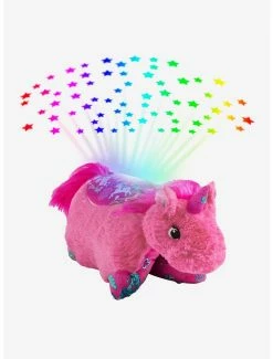 Bedroom Colorful Pink Unicorn Sleeptime Lite Pillow Pets Plush Toy