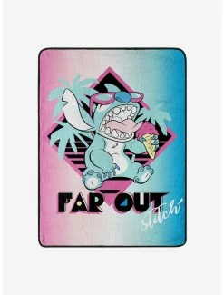 Bedroom Disney Lilo & Stitch Far Out Stitch Blanket