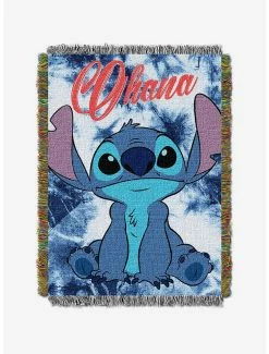 Bedroom Disney Lilo & Stitch Shibori Stitch Tapestry Throw