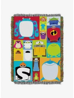 Bedroom Disney Pixar Character Blocks Tapestry Throw