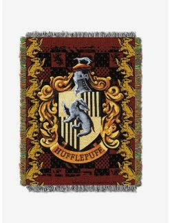 Bedroom Harry Potter Hufflepuff Crest Tapestry Throw