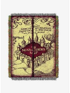Bedroom Harry Potter Marauders Map Tapestry Throw