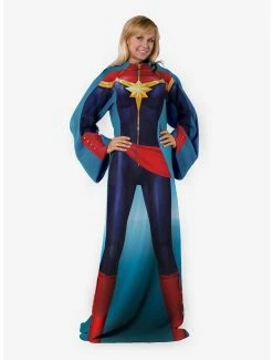 Bedroom Marvel Mighty Captain Marvel Comfy Blanket