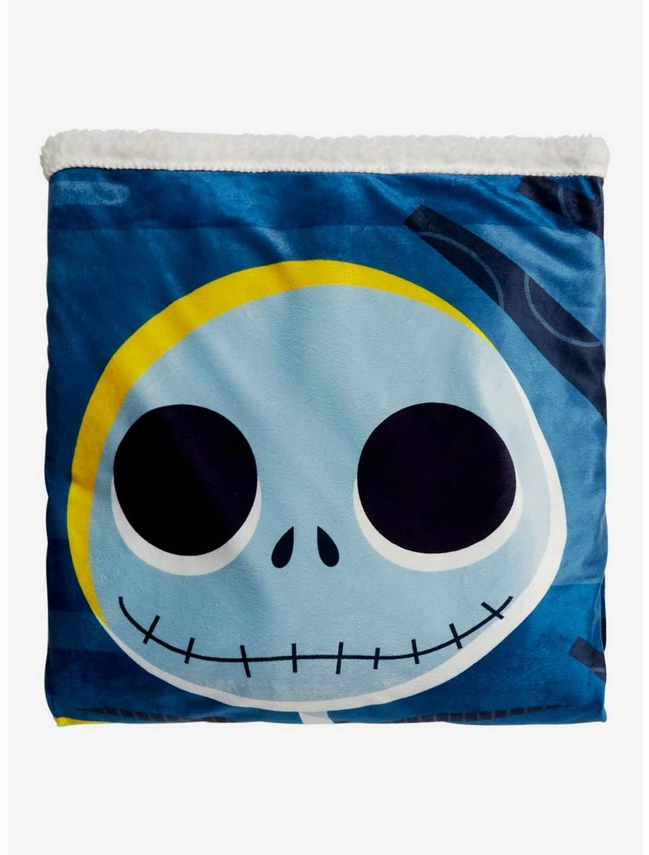 Bedroom Disney The Nightmare Before Christmas Poster Sherpa Throw - BoxLunch Exclusive 2 Bedroom Disney The Nightmare Before Christmas Poster Sherpa Throw - BoxLunch Exclusive - Image 2