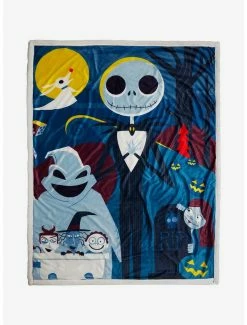 Bedroom Disney The Nightmare Before Christmas Poster Sherpa Throw - BoxLunch Exclusive