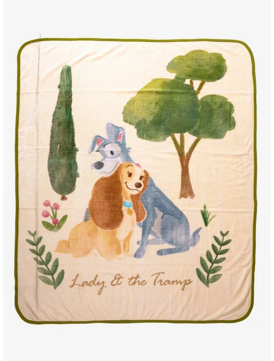 Bedroom Disney Lady And The Tramp Pastel Floral Throw - BoxLunch Exclusive 1 Bedroom Disney Lady And The Tramp Pastel Floral Throw - BoxLunch Exclusive