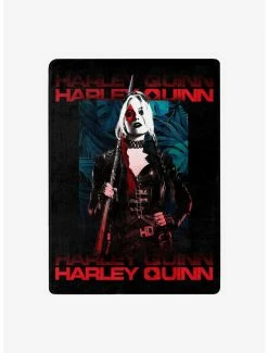 Bedroom DC Comics Harley Quinn Suicide Squad 2 Tropical Floral Silk Touch Throw