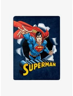 Bedroom DC Comics Superman Hero Burst Silk Touch Throw