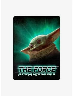 Bedroom Star Wars The Mandalorian Strong Force Child Silk Touch Throw