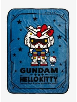 Bedroom Gundam X Hello Kitty RX-78-2 Gundam Throw - BoxLunch Exclusive