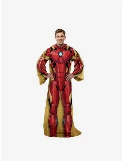 Bedroom Avengers Classic Iron Man Snuggler Throw