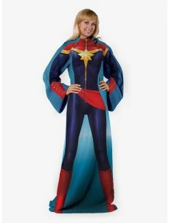 Bedroom Marvel Mighty Captain Marvel Snuggler Throw