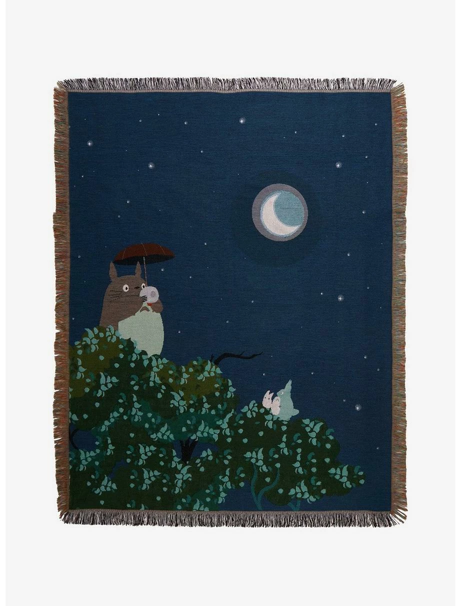 Bedroom Studio Ghibli My Neighbor Totoro Moonlight Tapestry Throw - BoxLunch Exclusive 1 Bedroom Studio Ghibli My Neighbor Totoro Moonlight Tapestry Throw - BoxLunch Exclusive