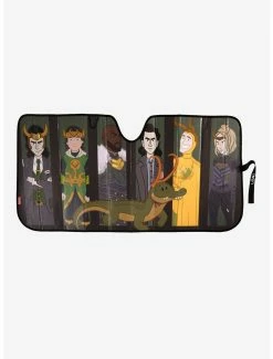 Decor Marvel Loki Variants Panel Portraits Sunshade