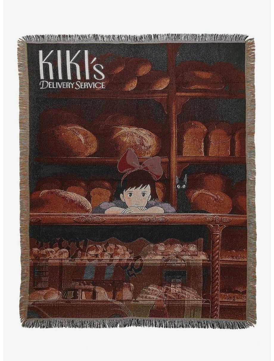 Bedroom Studio Ghibli Kiki's Delivery Service Movie Poster Tapestry Throw - BoxLunch Exclusive 1 Bedroom Studio Ghibli Kiki's Delivery Service Movie Poster Tapestry Throw - BoxLunch Exclusive