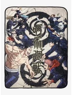 Bedroom Jujutsu Kaisen Tokyo & Kyoto Students Goodwill Event Fleece Throw - BoxLunch Exclusive