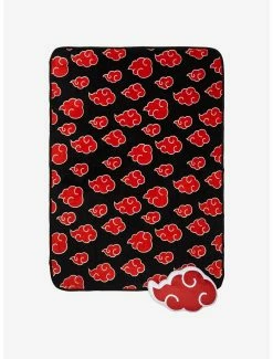 Bedroom Naruto Akatsuki Cloud Throw And Pillow Set