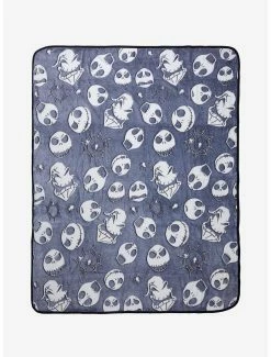 Bedroom Disney The Nightmare Before Christmas Jack And Oogie Boogie Glow-in-the-Dark Boxed Throw - BoxLunch Exclusive