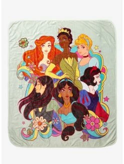 Bedroom Disney Princesses Groovy Throw - BoxLunch Exclusive