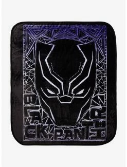 Bedroom Marvel Black Panther Mask Portrait Throw - BoxLunch Exclusive