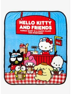 Bedroom Sanrio Hello Kitty And Friends Kawaii Mart Throw - BoxLunch Exclusive