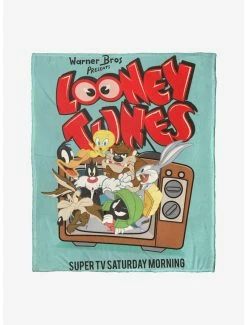 Bedroom Looney Tunes Super Saturday Throw Blanket
