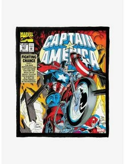 Bedroom Marvel Captain America Fighting Chance Throw Blanket