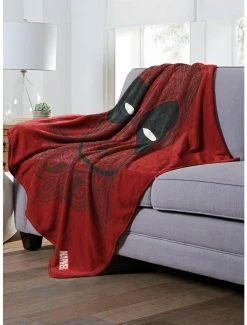 Bedroom Marvel Deadpool Flourishing Deadpool Throw Blanket -BoxLunch Sales Shop 19293442 av2