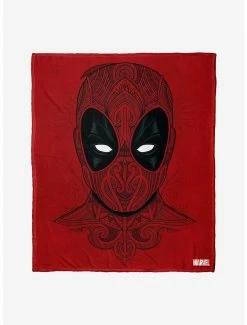 Bedroom Marvel Deadpool Flourishing Deadpool Throw Blanket