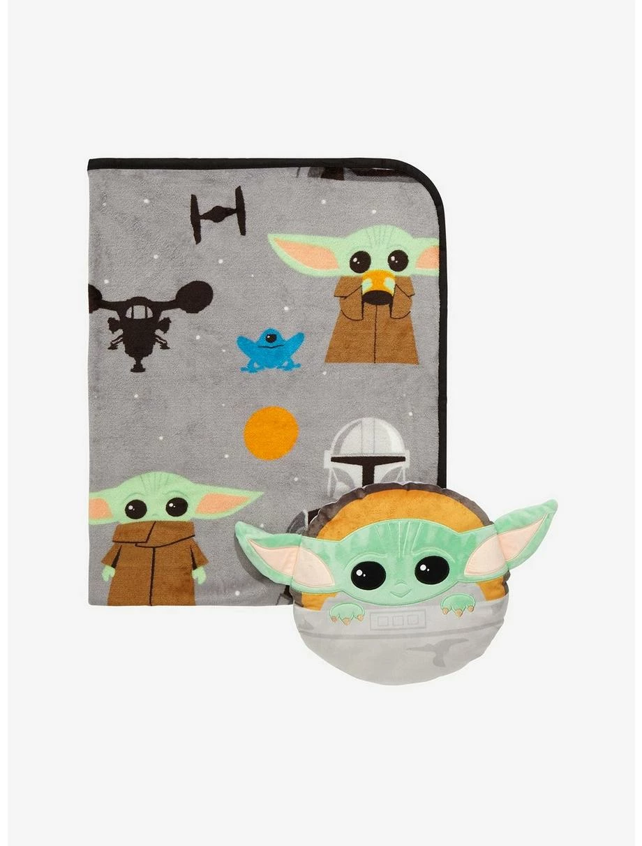 Bedroom Star Wars The Mandalorian Grogu Pillow And Blanket Set 1 Bedroom Star Wars The Mandalorian Grogu Pillow And Blanket Set
