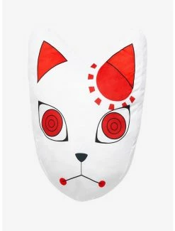 Bedroom Demon Slayer: Kimetsu No Yaiba Tanjiro’s Warding Mask Die-Cut Pillow