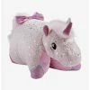 Bedroom Sparkly Pink Unicorn Pillow Pet