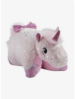 Bedroom Sparkly Pink Unicorn Pillow Pet