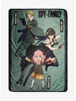 Bedroom Spy X Family Forger Family Fleece Throw